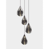 Flare Bead Pendellampa Silver