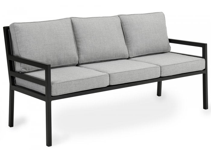 Bergerac 3-sits Soffa Svart/Grå