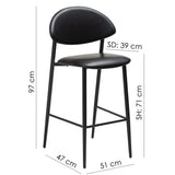 Tush Barstol Vintage Black