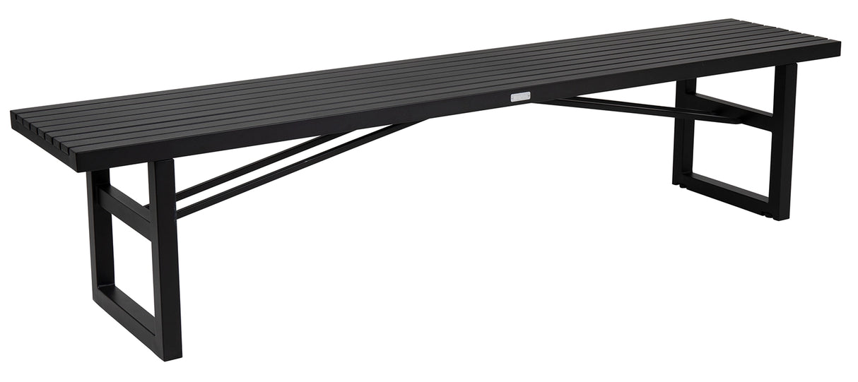 Vevi Bänk 200 cm Svart