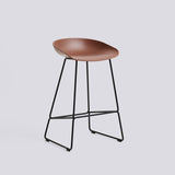 AAS 38 65 cm Barpall Soft brick 2.0, Black – pulverlackerat stål