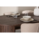 Härön, Modesto Ovalt matgrupp Beige,Svart, Mocka, 200 x 90