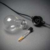 E27 10 Amber LED, Utbytbar Dimmer Oval Ljusslinga Ute