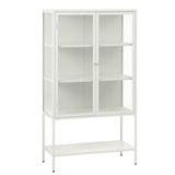 Milano Skåp 160 cm höga ben Glas Greige