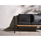 Motty 2-sits Soffa 140x76 cm Svart/Teddy Black