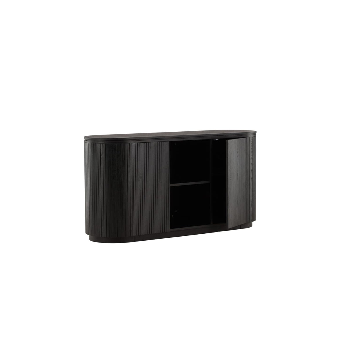 Fjällbacka TV-bänk Black, 48 x 80 x 160