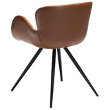 Gaia Stol Vintage Light Brown Art.Leather, Black