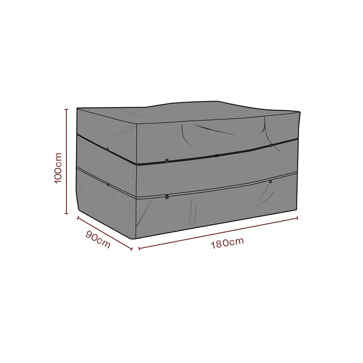 Möbelskydd till Dynbox 180x90x100 cm