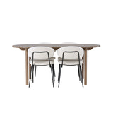 Andy, Chico Oval matgrupp Vit, Natur, 180 x 90
