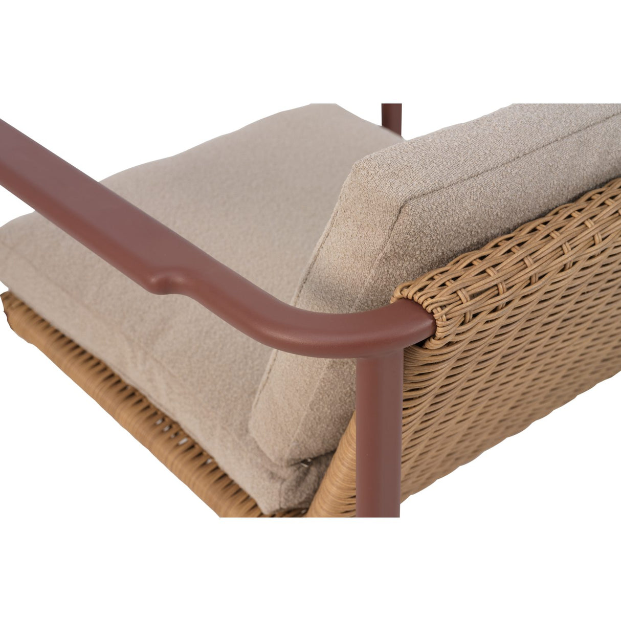 Motty Fåtölj Zin Red/Teddy Beige