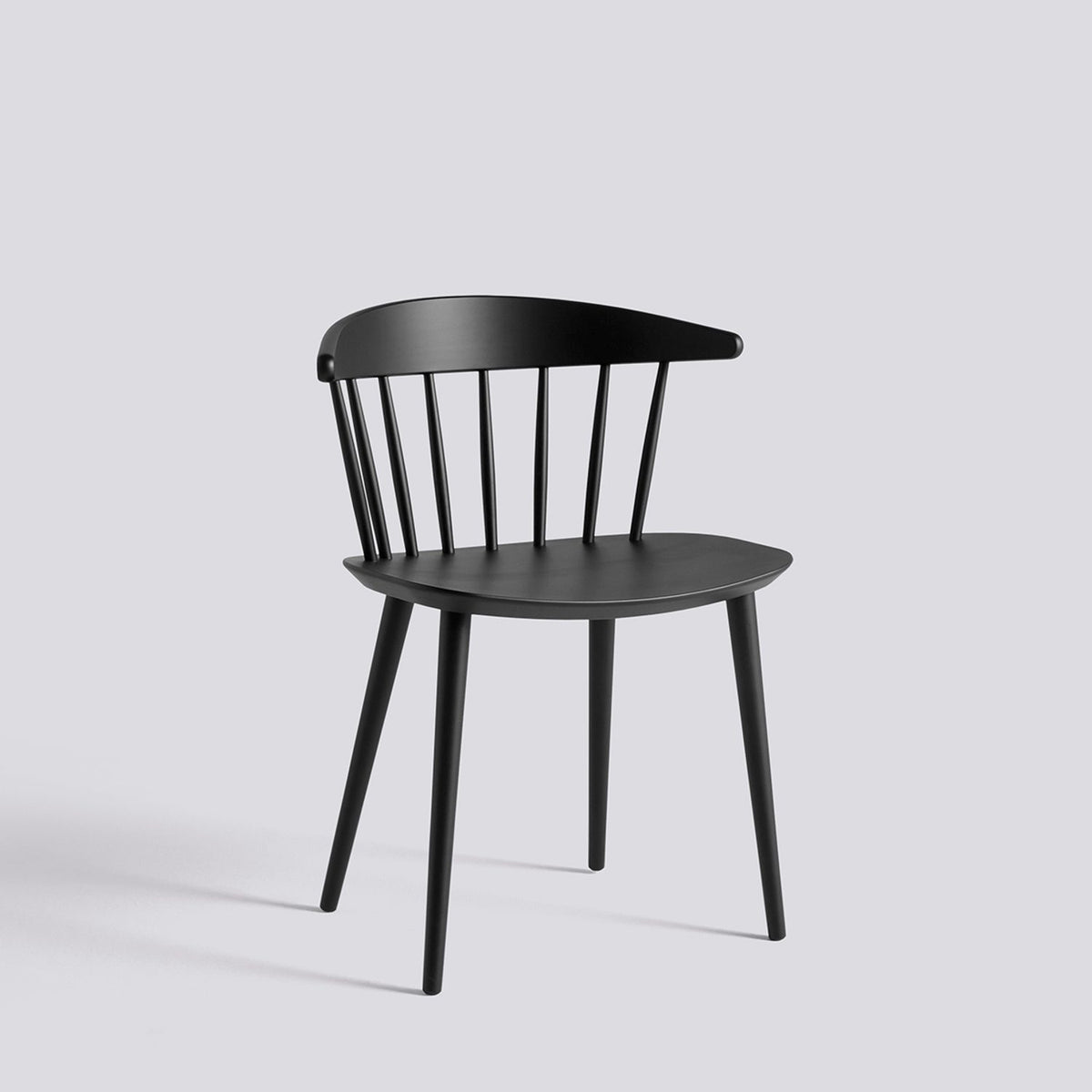 J104 Stol Black – bokfaner med vattenbaserad lack, Black – massiv bok med vattenbaserad lack