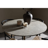 Lycke, Alfons Rund matgrupp Svart, beige, Beige, ⌀110