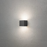Monza Dubbel HP-LED 2x6W Mörkgrå Vägglampa Ute