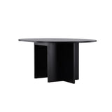 Strada Rektangulärt matbord Svart, MDF, ⌀120