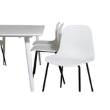 Polar, Arctic Rektangulär matgrupp Svart, vit, Vit, 180 x 90
