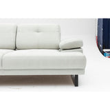Kingston (199 x 99 x 83 cm) 2-sits bäddsoffa Vit
