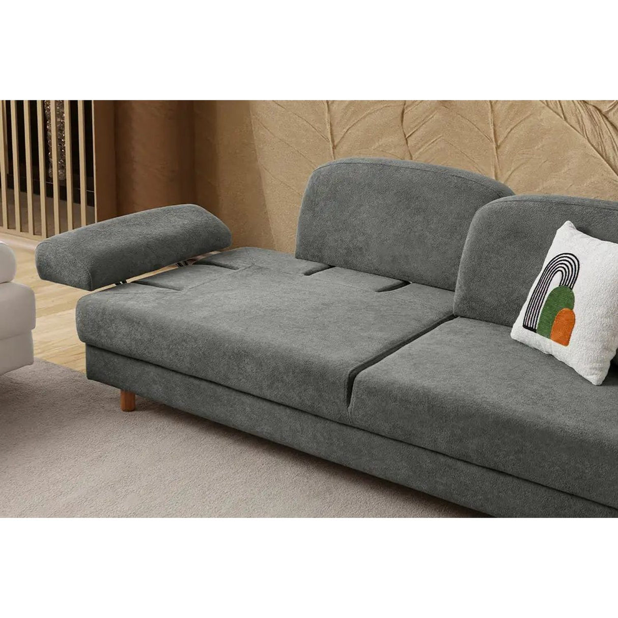 Tupelo 3-sits bäddsoffa Antracitgrå