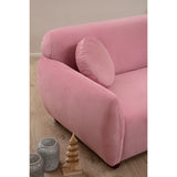 Bergen (223 x 83 x 86 cm) 3-sitssoffa Dammig rosa