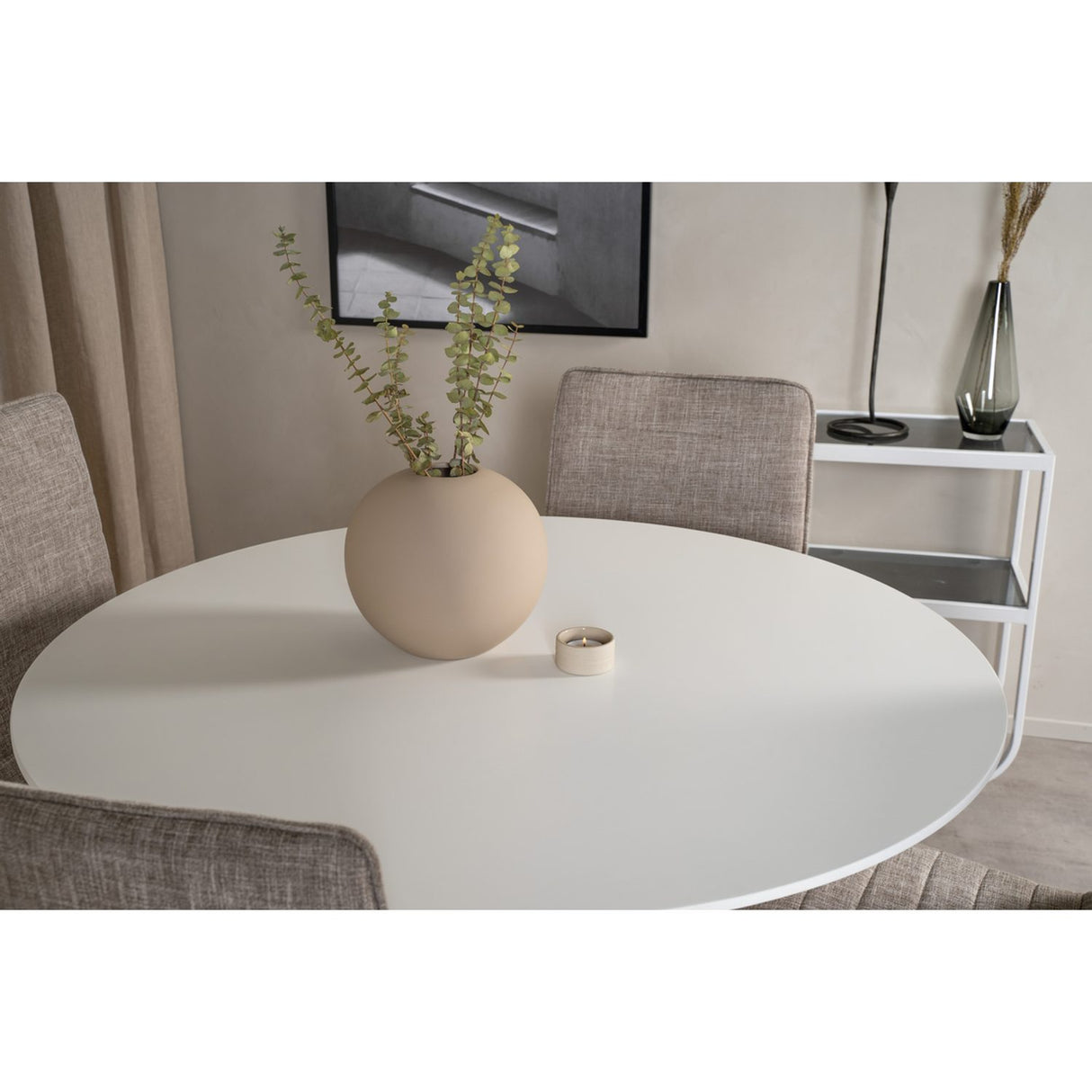 Plaza, Windu Rund matgrupp Natur, Natur, vit, ⌀100