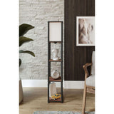 TierShelfLampz2 (H 150 cm) Golvlampa Valnöt