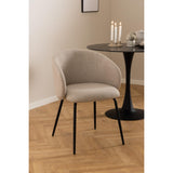 Chaumont Matstol med Armstöd Basel tyg Beige/Svart