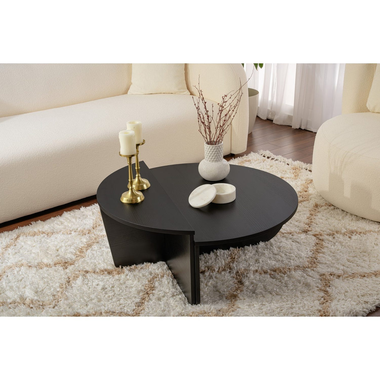 Carla Soffbord Wood Black