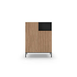Limerick (90 x 120 x 41,8 cm) Sideboard Naturlig ekträ svart sandsten