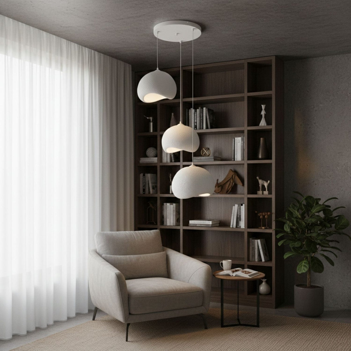 Sana'a 3-set (34 x 29 x 23 cm) Vit Ljuskrona