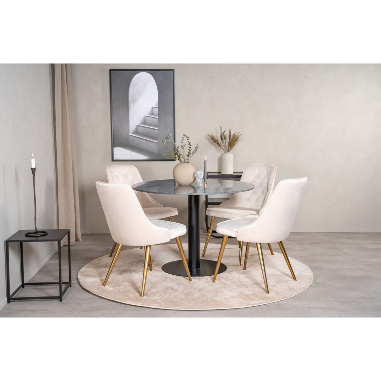 Estelle, Velvet Deluxe Rund matgrupp