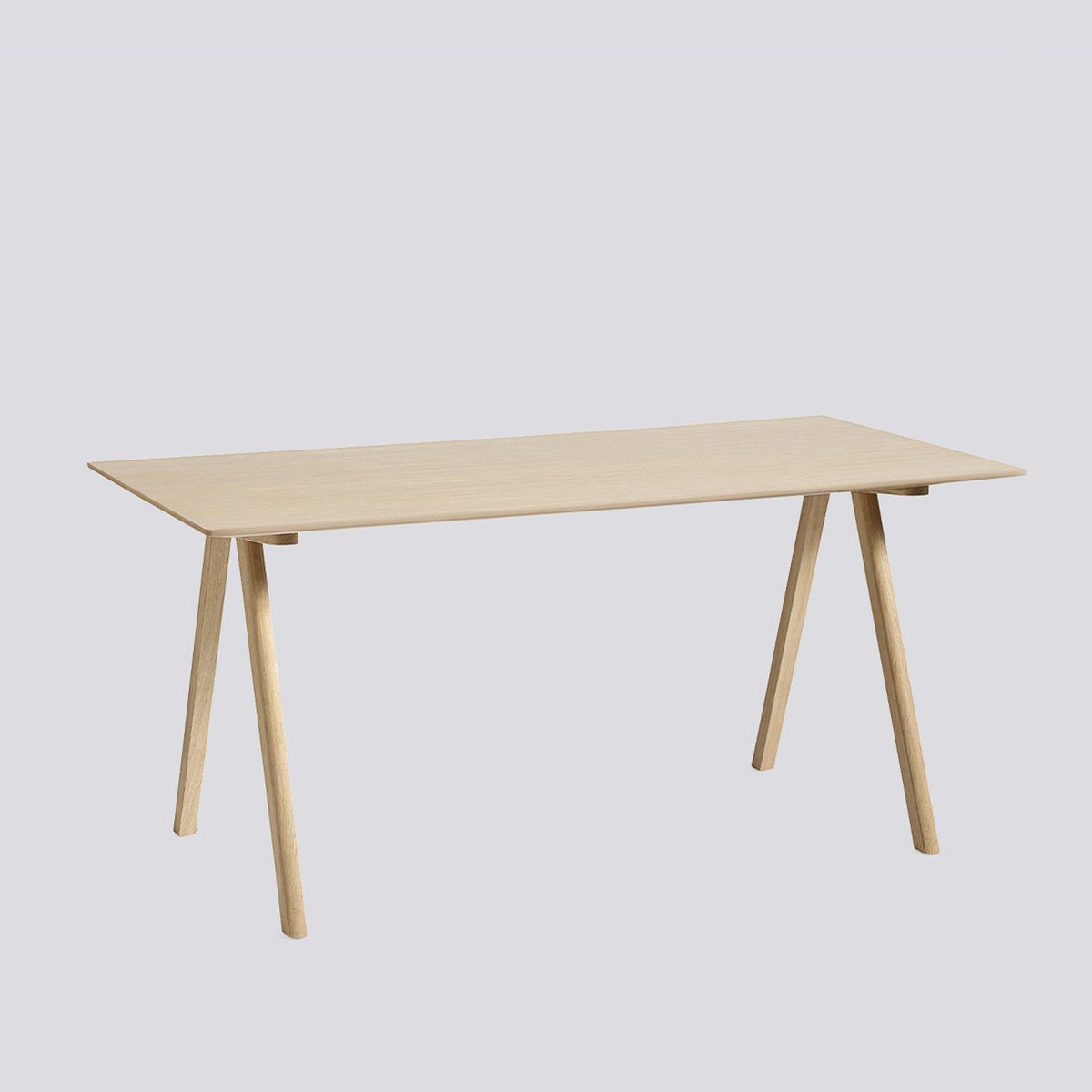 CPH 10 L160 × B80 × H74 cm Skrivbord ekfaner med vattenbaserad lack, massiv ek med vattenbaserad lack