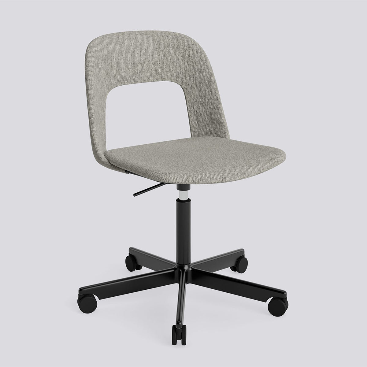 Layout 144 Kontorsstol Turf Light grey, Black – pulverlackerad aluminium