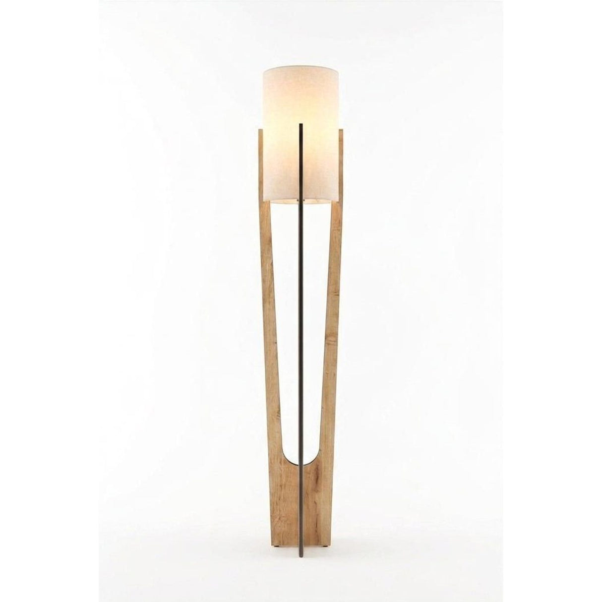 Minimalistisk (H 135 cm) Golvlampa Ek