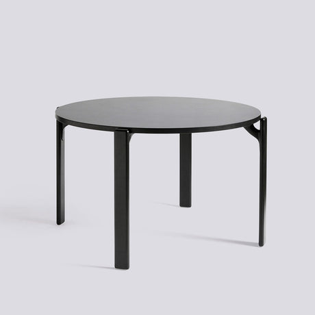 Rey Ø128 × H74,5 cm Matbord Vulcano, Deep black – bok med vattenbaserad lack