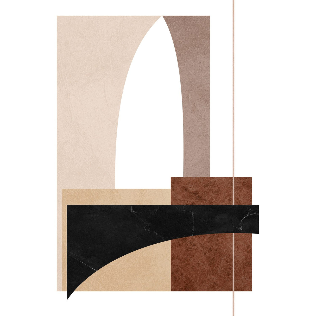 Material Poster Brun, 30 x 40 cm
