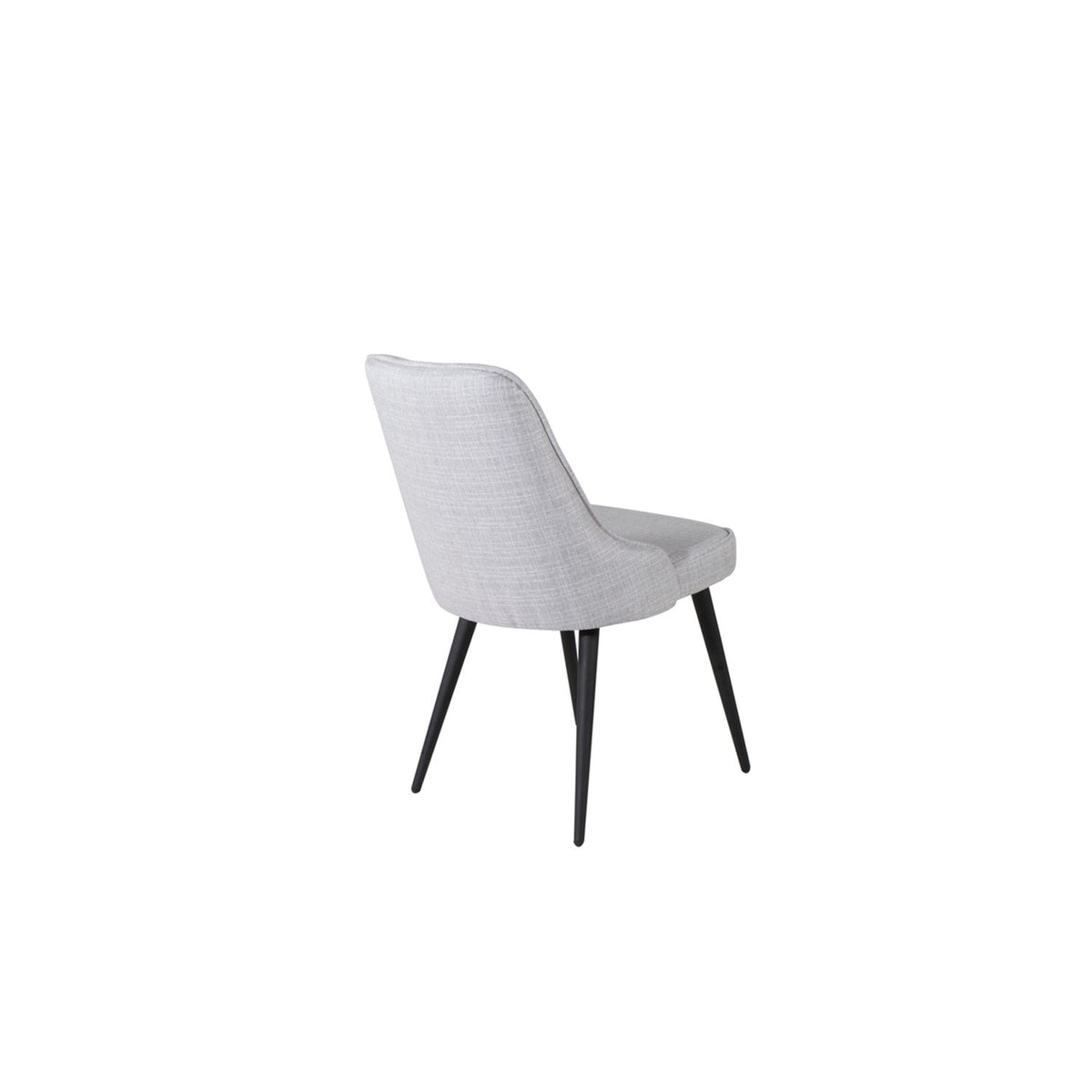 Velvet Deluxe Matstol Svart,Ljusgrå, Polyester, 66 x 89 x 50