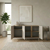 Prague (150 x 82,9 x 40,5 cm) Konsolbord Sandsten naturlig ek