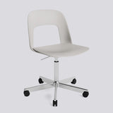 Layout 141 Kontorsstol Sky grey, polerad aluminium