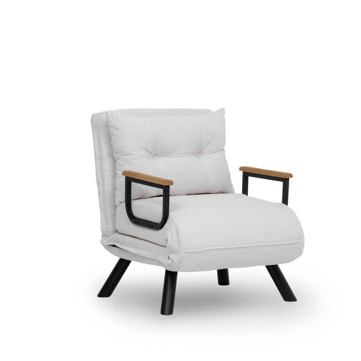 Freetown Single (26 x 120 x 60 cm) 1-sits bäddsoffa Vit