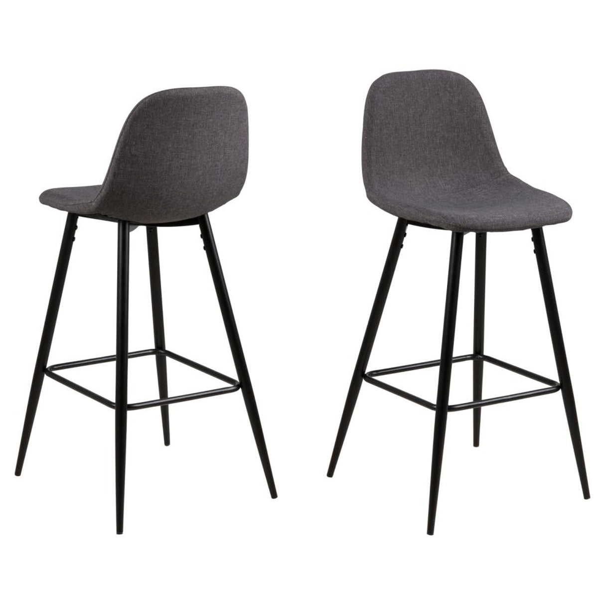 Seaford Barstol Grå/Svart