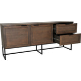 Zion Sideboard Oljad Brun Ekfaner