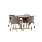 Yakidon, Modesto Rund matgrupp Svart,Brun, Brun, ⌀120