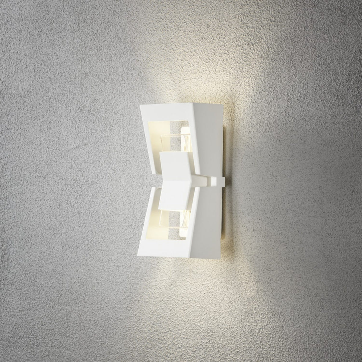 Potenza HP-LED 2x4W Vägglampa Ute Vit