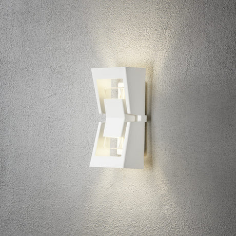 Potenza HP-LED 2x4W Vägglampa Ute Vit