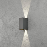 Cremona HP-LED 2x3W 17 cm Vägglampa Ute Antracit