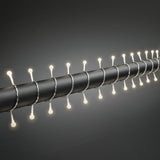Mini Cherry LED 24V/IP44 Ljusslinga Ute 80 Lampor (6.32m), Varmvit/Transparent Kabel