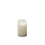 Vaxljus gräddvit, varmvit LED Timer 4/8h 2xC Dekorationsljus El 7,5x12,7 cm