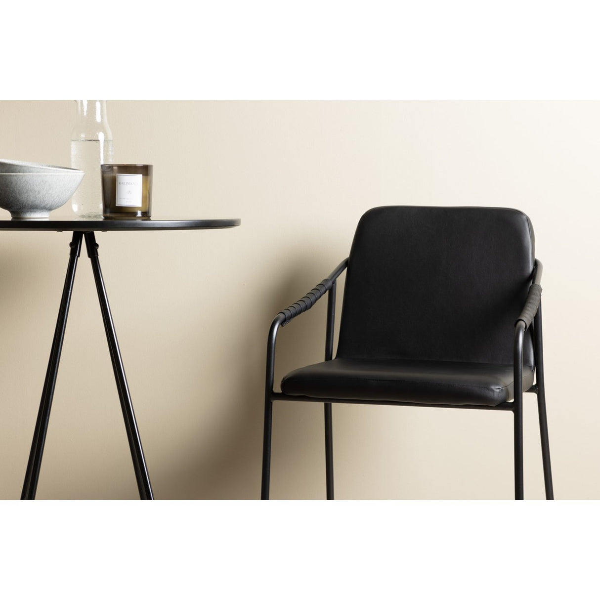 Bistro, Tvist Rund matgrupp Svart, Svart, ⌀60