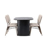 Isolde, Seda Oval matgrupp Beige,Brun, Svart, 180 x 90