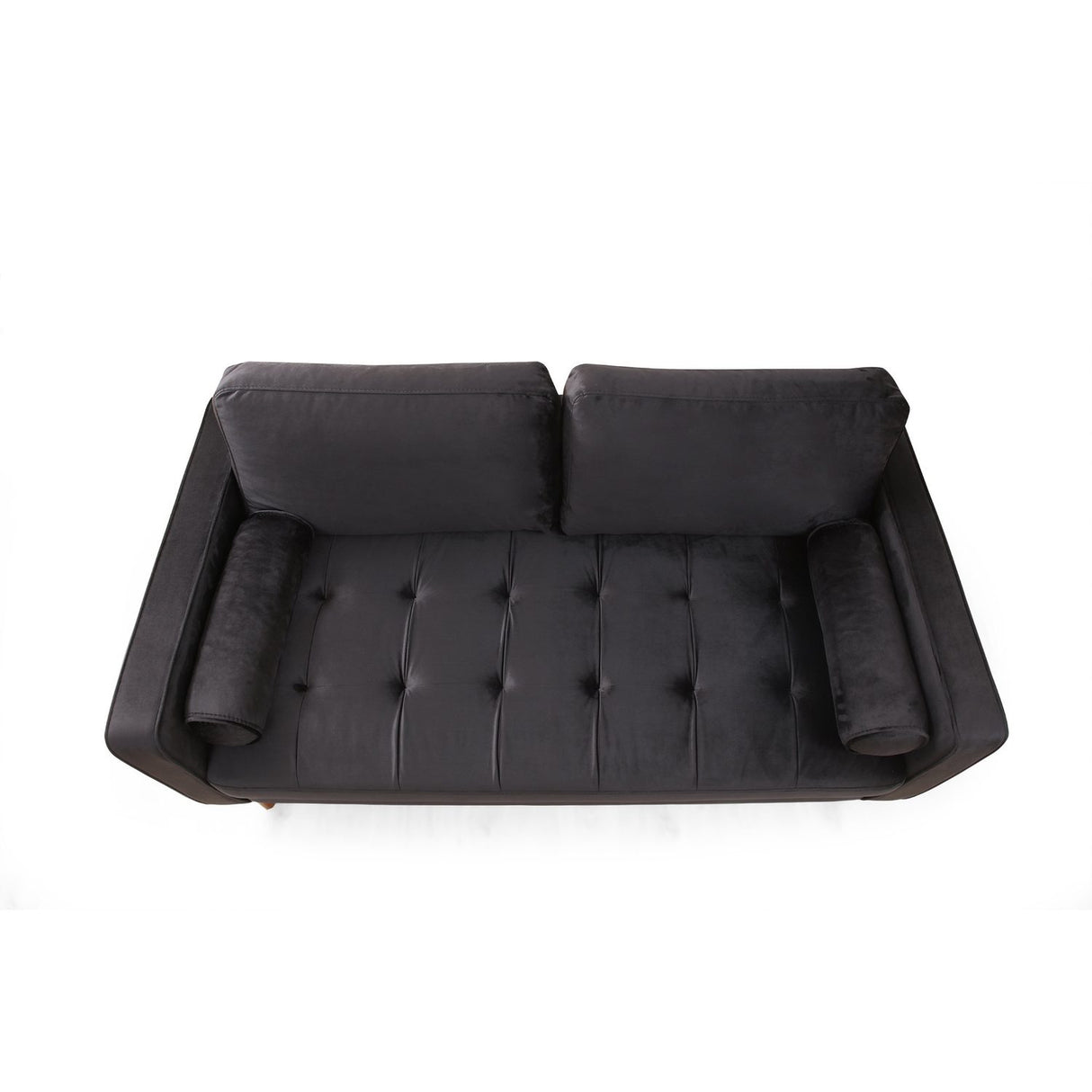 Verona (175 x 90 x 70 cm) 2-sitssoffa Svart ek