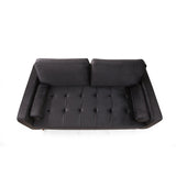 Verona (175 x 90 x 70 cm) 2-sitssoffa Svart ek